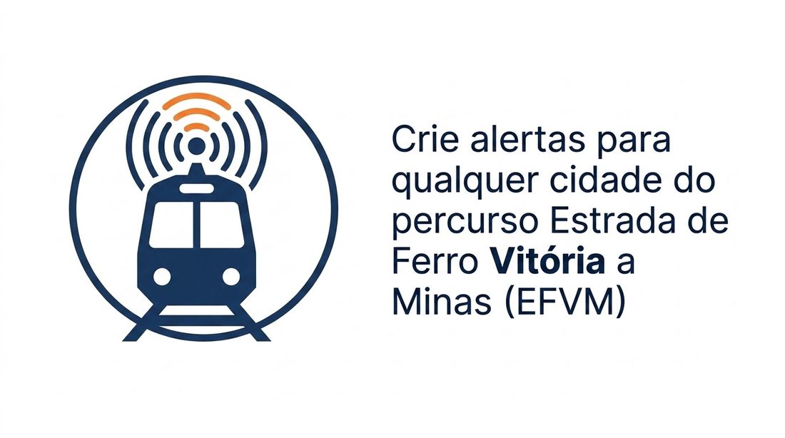 Trem Alerta — alertas de vaga no Trem da Vale (Estrada de Ferro Vitória a Minas, EFVM), entre Belo Horizonte, Ipatinga, Itabira e Nova Era